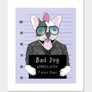 bad dog arrested Posters and Art